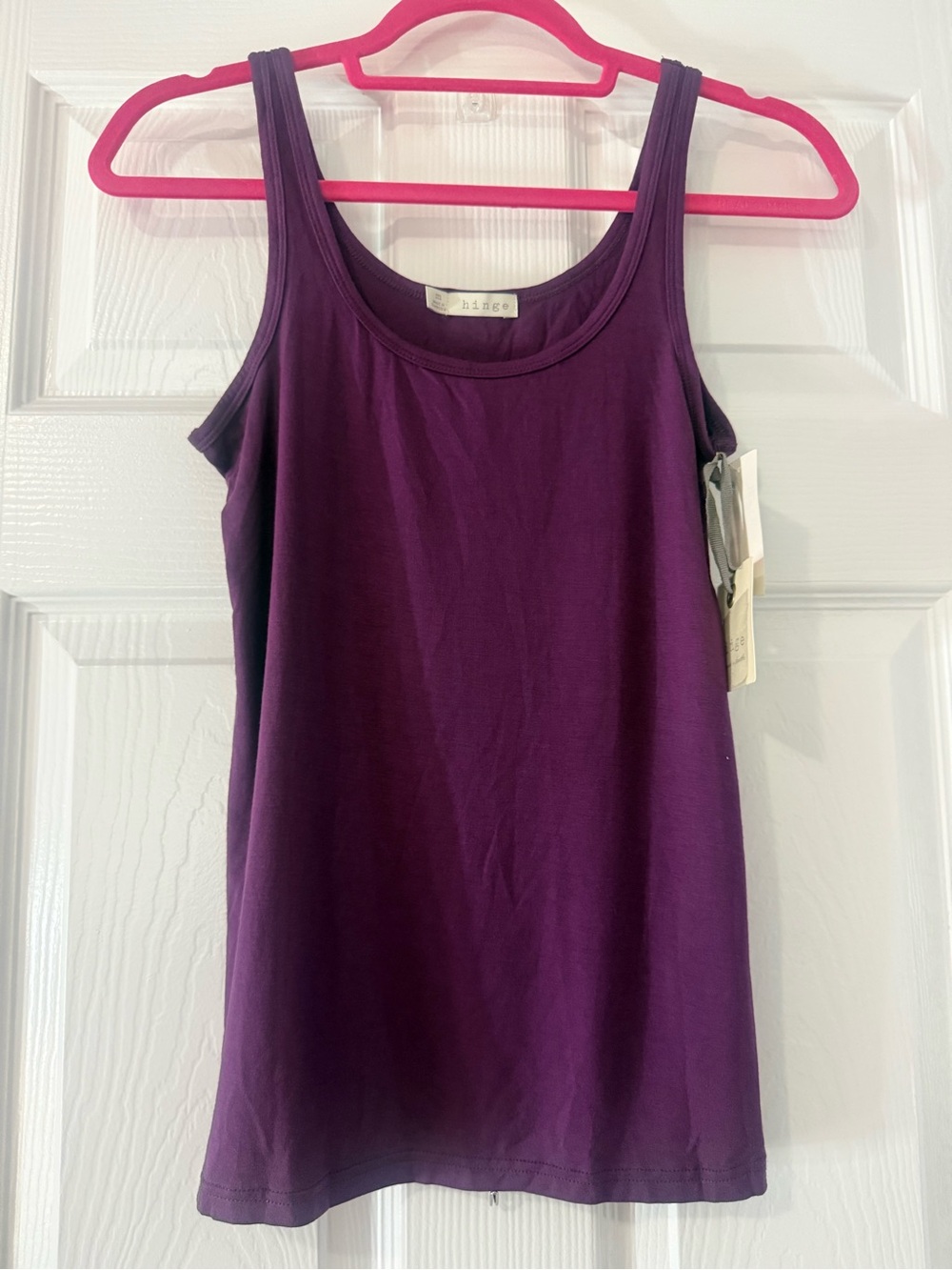 hinge Plum Scoop Neck Tank Top